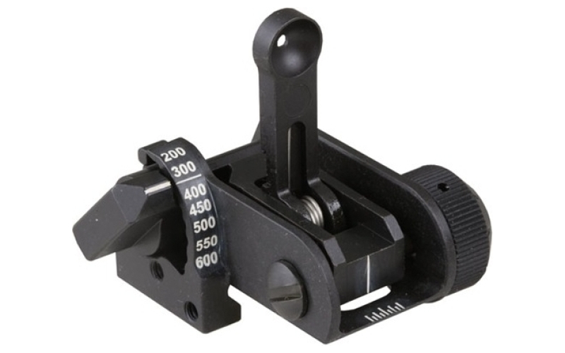 Matech Ar-15 flip-up adj usgi backup iron rear sight black