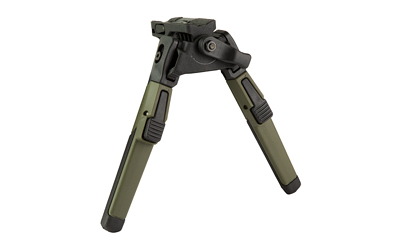 MDT ORYX Bipod, Height Adjustable, Adjustable Tilt (Cant) Tension Lever, Sling Swivel Stud Attachment Interface, High Strength Polymer Construction, Matte Finish, Black and Olive Drab Green 106773-ODG