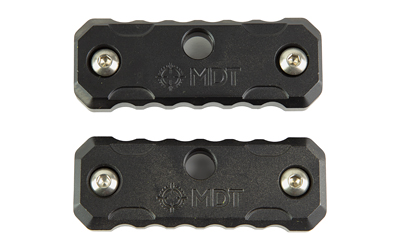 MDT Exterior Forend Weights, .35lbs Each/.70lbs Total, Nitride Finish, Black, Case Hardened 1018 Steel, Fits M-lok, Includes (2) Individual Weights 107320-BLK