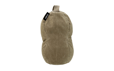 MDT Peanut, Waxed Canvas, Shooting Bag, Sand Fill, 10"x3.5"x5", Army Duck Canvas Construction, Grulla 108050-GRU