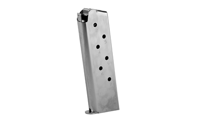 Mec-Gar USA Magazine, 45ACP, 7 Rounds, Fits 1911, Nickel Finish MGCG4507N