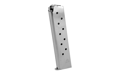 Mec-Gar USA Magazine, 45ACP, 10 Rounds, Fits 1911, Nickel Finish MGCG4510N