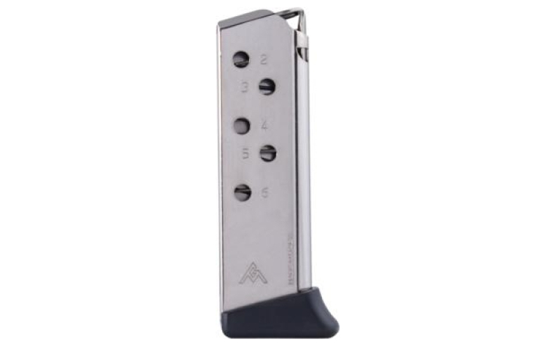 Mec-gar walther ppk .380 acp carbon steel tube nickel 6rd magazine