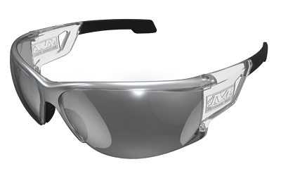 Mechanix Wear Type-N Safety Glasses, Black Frame with Silver Lens VNS-11AD-PU