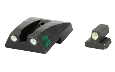 Meprolight Tru-Dot, Tritium Fixed Sights, Green/Green, Fits S&W 1911 Full Size, Novak Cut 0117653101