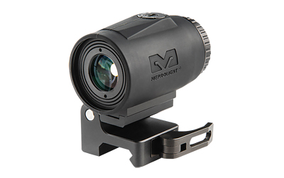 Meprolight MMX3, Magnifier, 3X Power, 24mm Objective, Flip To Side QD Mount, Fits Picatinny, Black 8016000100
