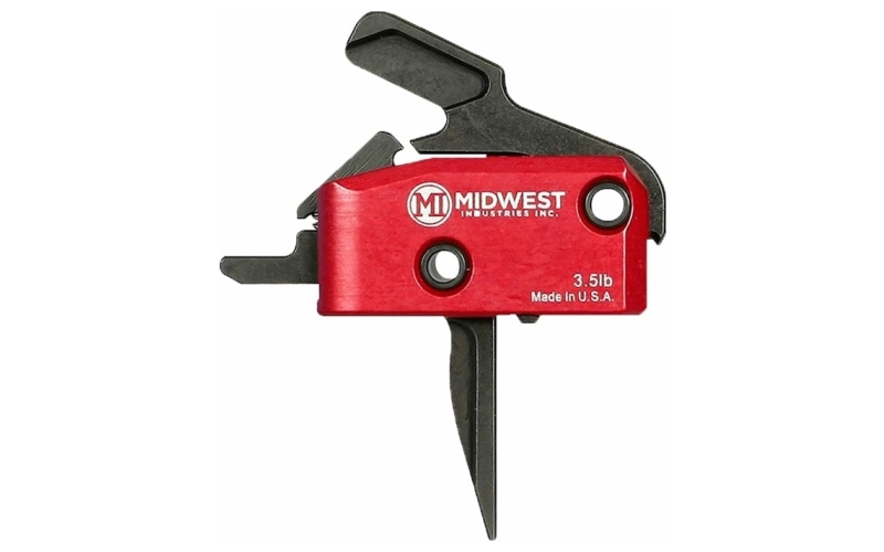 Midwest Industries Ar-15 enhanced flat trigger 3.5lb single stage drop-in blk