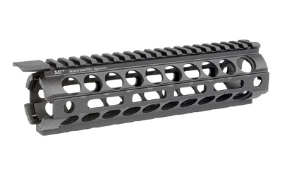 Midwest Industries M-LOK Rail Section, Fits AR-15 Rifles, Mid-length, Drop-in M-LOK Handguard, Black MI-18M
