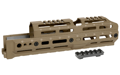Midwest Industries ALPHA Series, 10" M-LOK Handguard, Fits AK-47 & AK-74 Stamped Receiver Variants, Anodized Finish, Flat Dark Earth MI-AK-ALPHA-10.0-FDE