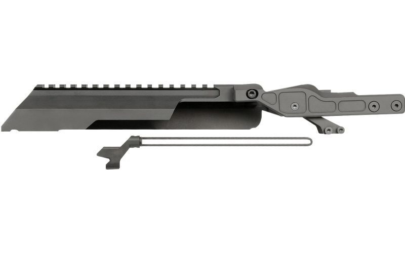 Midwest Industries Alpha AK Railed Top Cover/Dust Cover, Fits Most AKM Pattern Rifles, Only Compatible with Midwest Alpha Series Handguard, Black MI-AK-ALPHA-RTC