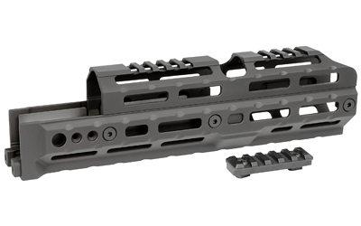 Midwest Industries Alpha AK47 Handguard, Fits Most Standard AKM Pattern AK47/74 with Stamped Recievers, MLOK Compatible, 10" Variant, Black MI-AK-ALPHA10.0
