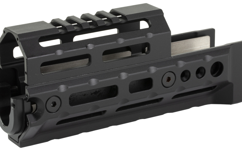 Midwest Industries Alpha AK47 Handguard, Fits Most Standard AKM Pattern AK47/74 with Stamped Receivers, MLOK Compatible, 6" Variant, Black MI-AK-ALPHA6