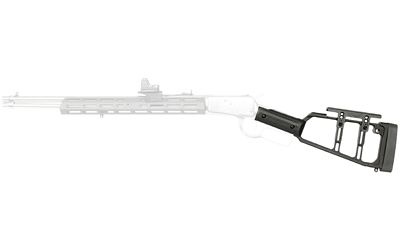 Midwest Industries Lever Stock, Straight, Fits Rossi R92 Straight Grip Lever Action Rifles, Anodized Finish, Black MI-LS-RS