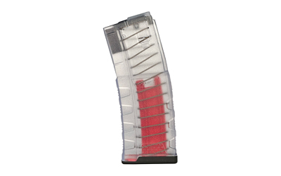 Mission First Tactical EXD, Magazine, 223 Remington/5.56 NATO, 15 Rounds, 30 Round Body Style, Fits AR-15, Clear 1530EXPM556-T-C