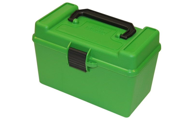 Mtm Case-Gard Handle carry rifle ammo box 6mm - 30-06 springfld 50 rd grn