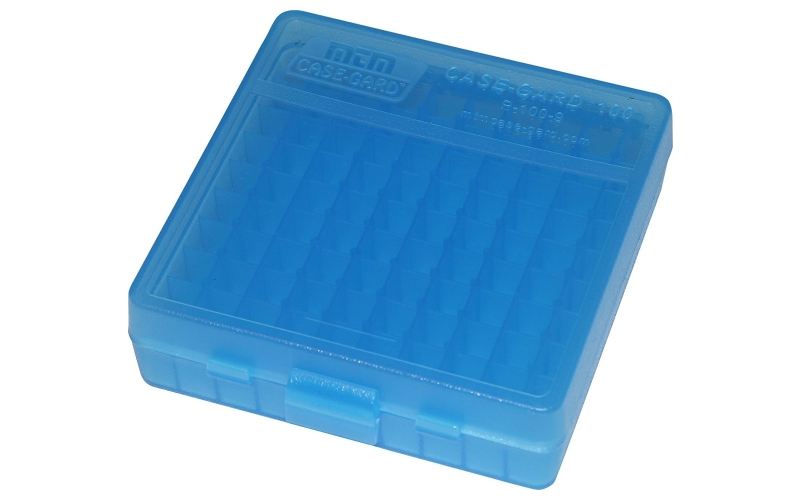 Mtm Case-Gard Flip top pistol ammo box 9mm-380 acp 100 round red
