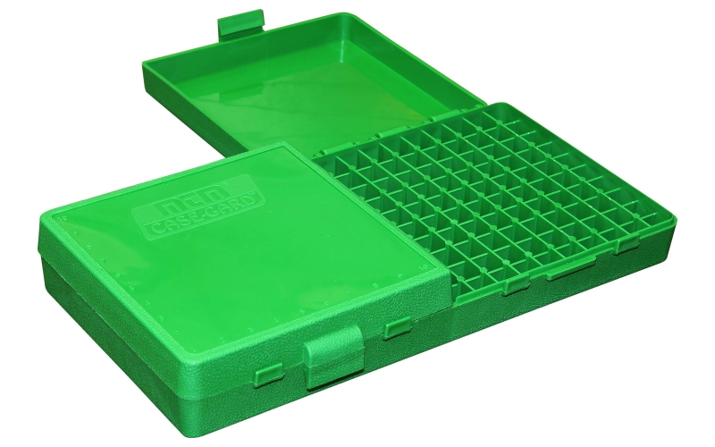 Mtm Case-Gard Flip top pistol ammo box 9mm-380 acp 200 round green