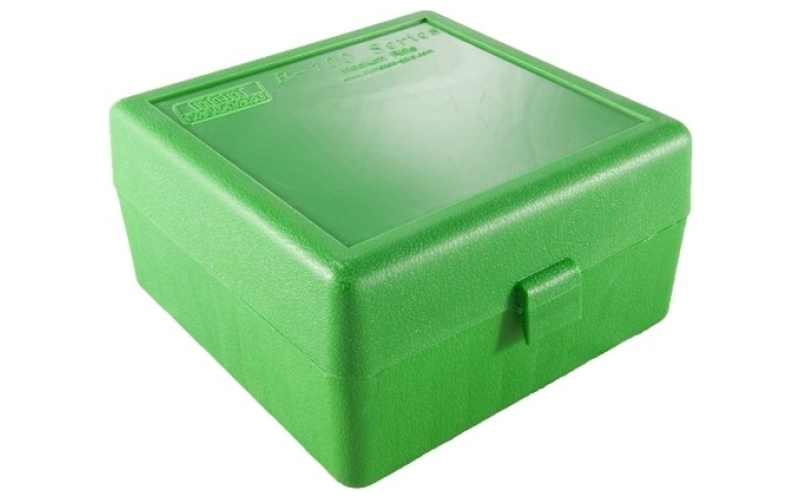 Mtm Case-Gard Flip top rifle ammo box 22 br-308 winchester 100 round green