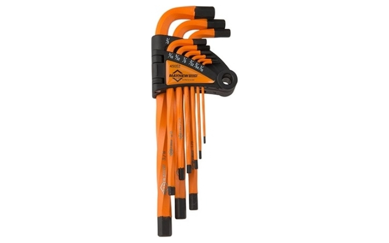 Mayhew Steel 9pc sae twisted hex key allen set