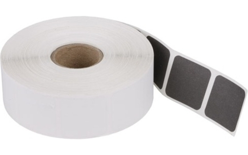 National Target 1'' square black pasters 1,000/roll