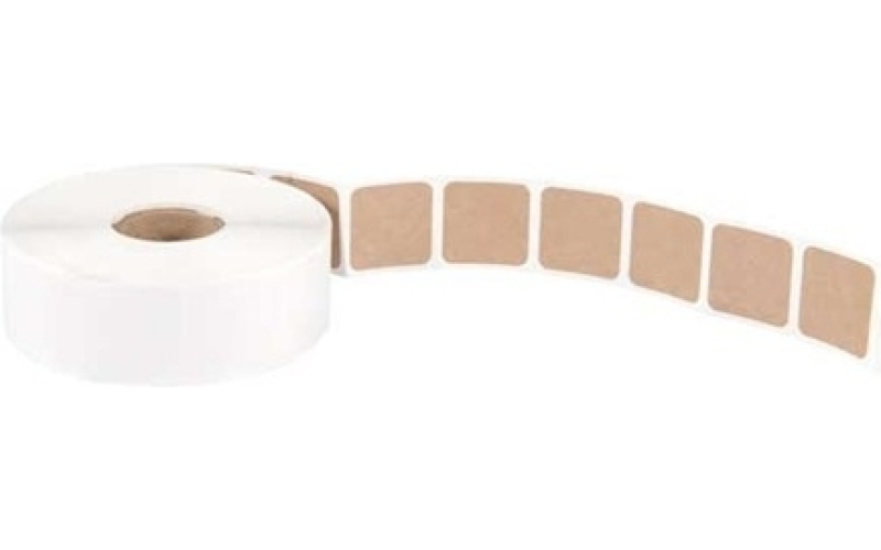 National Target 1'' square brown pasters 1,000/roll