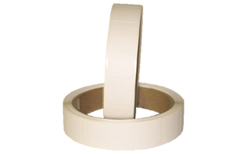 National Target 1'' square white pasters 1,000/roll