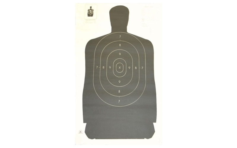 National Target B-27 24'' black targets 100/pack