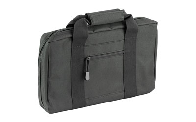 NcSTAR Discreet Pistol Case, Nylon, Black, Two Padded Handgun Compartments, Six Elastic Magazine Loops, Carry Handle CPB2903
