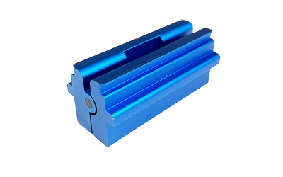 NcSTAR Vice Block Tool, For Standard, Compact, Subcompact Glock Slides, Will Not Fit Slimline Models (42,43,43X,48), Aluminum Construction, Anodized Finish, Blue VTVBGLK