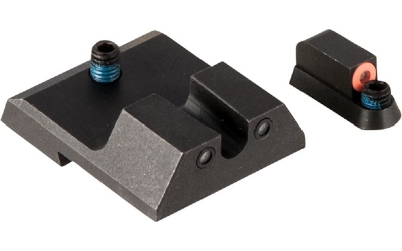 Night Fision Cz p-10c orange front & black rear, u notch rear