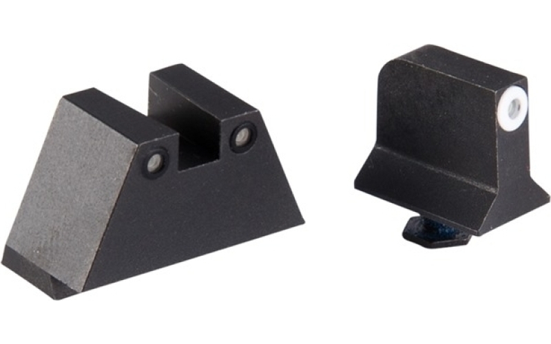 Night Fision Supp height g17/19 white front & black square notch rear