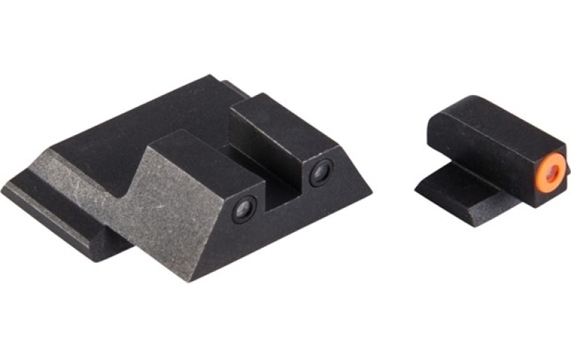 Night Fision S&w m&p m2.0, sd9/40 orange front & blk square notch rear