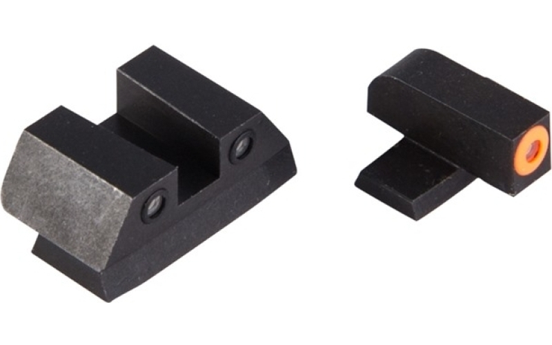 Night Fision Sig p series 40/45 orange front & black square notch rear