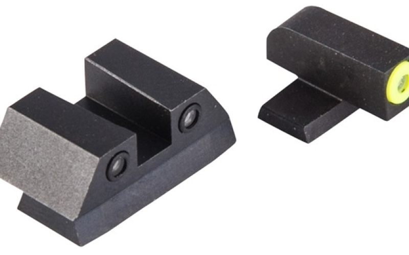 Night Fision Sig p series 40/45 yellow front & black square notch rear