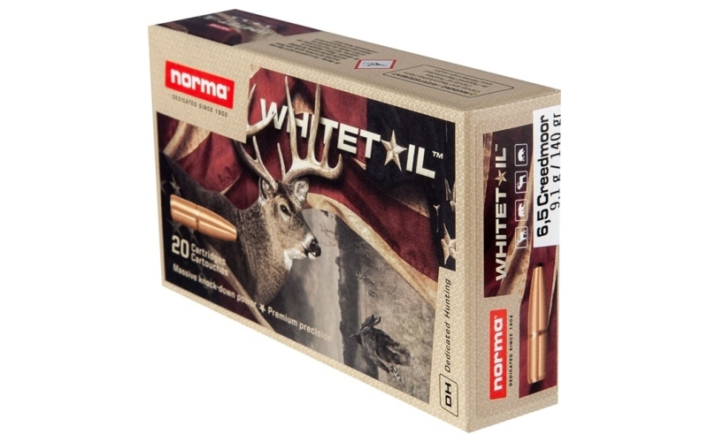 Norma 6.5mm creedmoor 140gr penetrating soft point 20/box