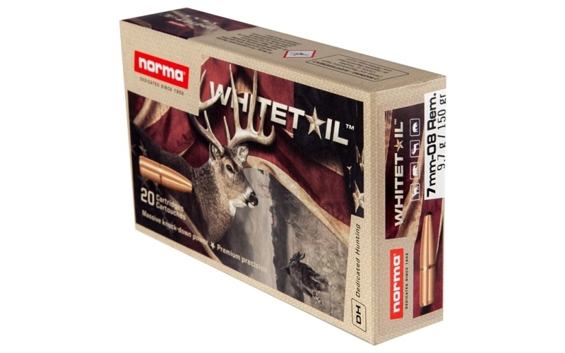 Norma 7mm-08 remington 150gr penetrating soft point 20/box