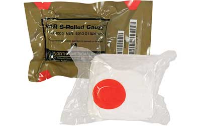 North American Rescue S-Rolled Gauze, 4.5" x 4.1 yd 30-0003