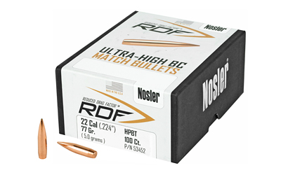 NOSLER RDF 22 77 HPBT 100CT