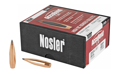 Nosler AccuBond Long Range, .338 Diameter, 338 Caliber, 265 Grain, Spitzer Boat Tail, 100 Count 58454