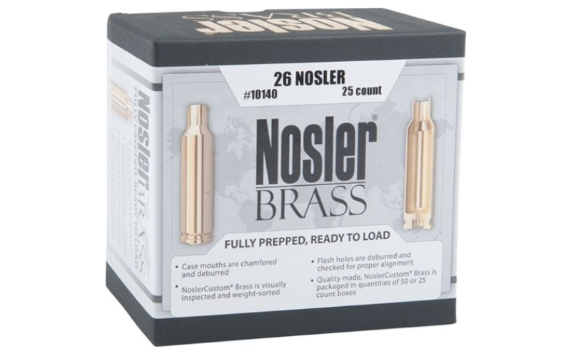 NOSLER Nosler brass 26 nosler 25/bx