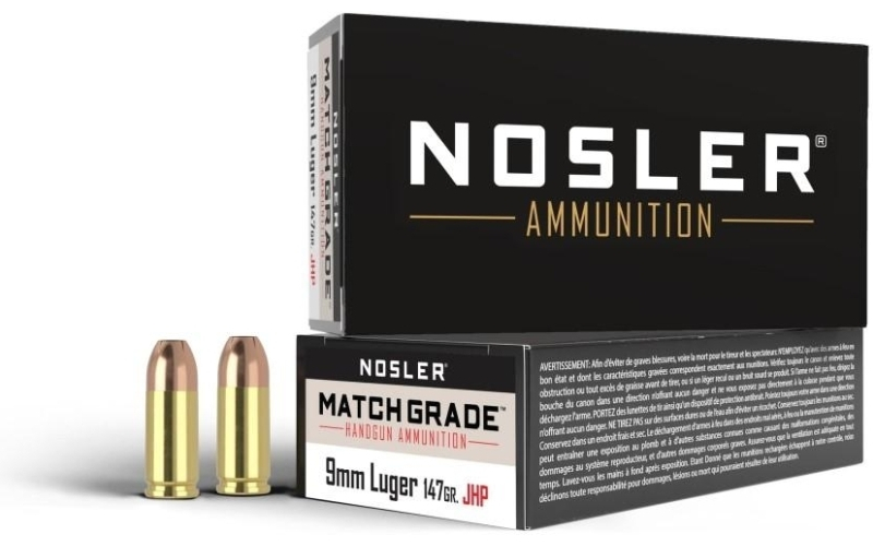 9mm 147gr jhp match grade ammunition (50 ct.)