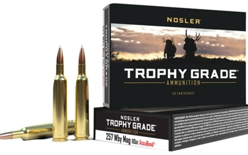 NOSLER 257 weatherby magnum 110gr accubond spitzer 20/box