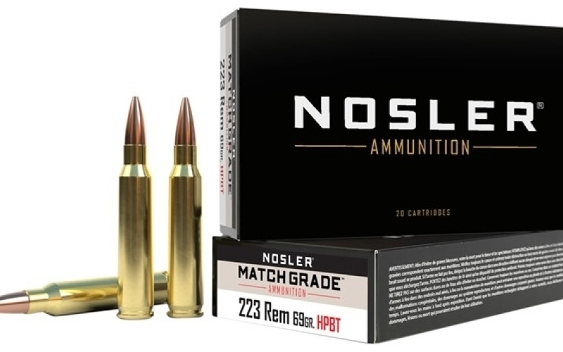 NOSLER 223 remington 69gr custom competition hpbt 20/box