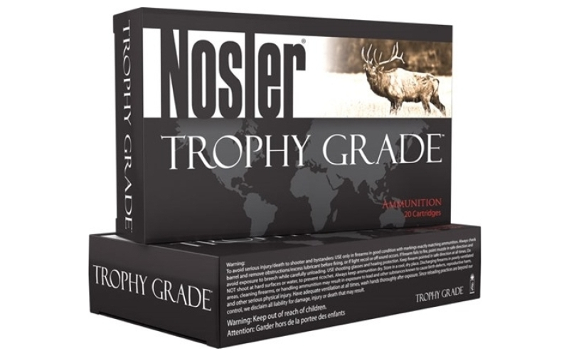 NOSLER Nosler trophy grade ammo 338 win mag 225gr accubond 20/bx