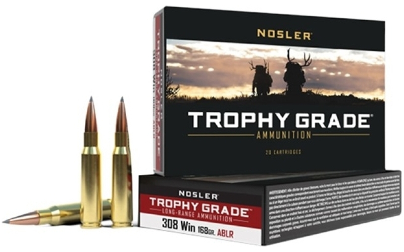 NOSLER 308 winchester 168gr accubond long range spitzer 20/box