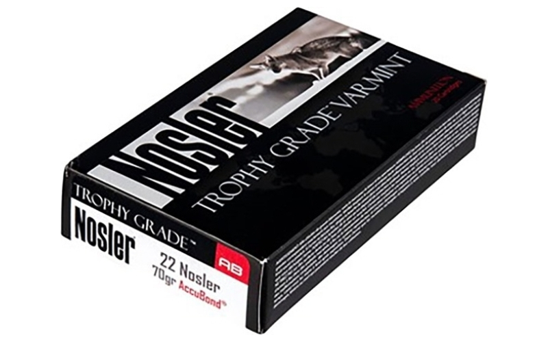 NOSLER Nosler ammo 22 nosler 70gr accubond (20 ct)