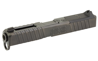Noveske DM Slide, Noveske Barrel, DLC Finish, Black, Direct Mount Optics Ready, Fits Glock 19 Gen 4, Includes Noveske End Plate, Cover Plate w/Rear Sight, Front Sight 03002700