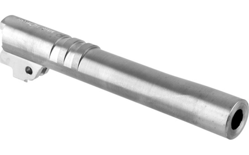 Nowlin Ramped 5'' gov't 9mm bull barrel.