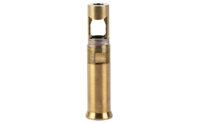 Otter Creek Labs Over the Barrel Muzzle Brake, 1/2X28, For Use with Ops Inc 12 Model, AEM5 and OCM5 Suppressors, Raw Heat Treat Finish, Gold OCL-804