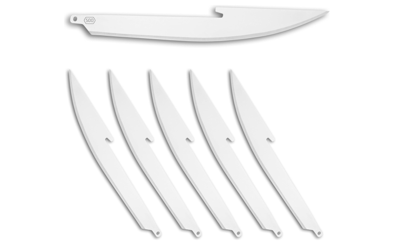 Outdoor Edge Edge Boning/Filet Blades, Plain Edge, 5" Blades, 420J2 Stainless Steel, 6 Pack RR50-6
